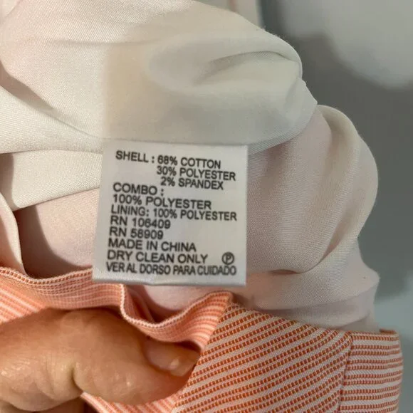 Antonio Melani Celina Dress Size 6 Peach Tank dress ruffle front - Picture 7 of 7